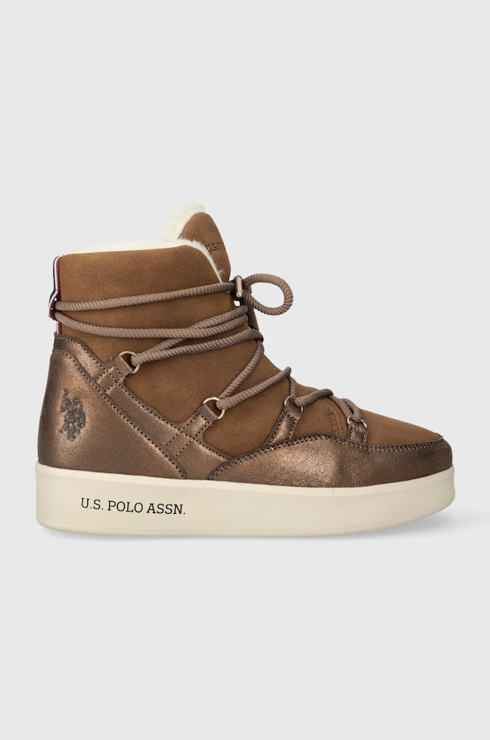 U.S. Polo Assn. śniegowce VEGY imitacja skóry licowej brązowy VEGY005W.CHY1