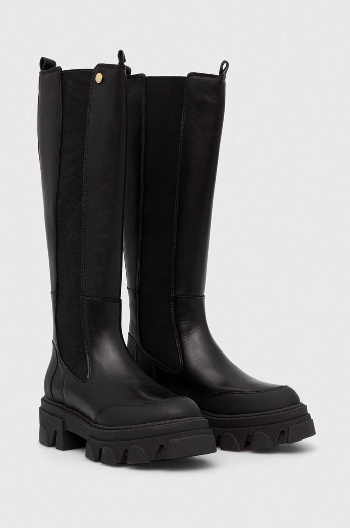 Kožené kozačky Barbour B.Intl Parson LFO0636BK11 černá AW23