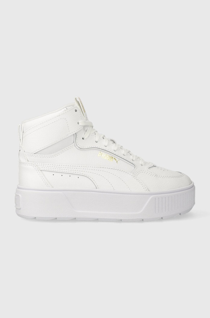 Puma sneakers Karmen Rebelle Mid piele alb 387213