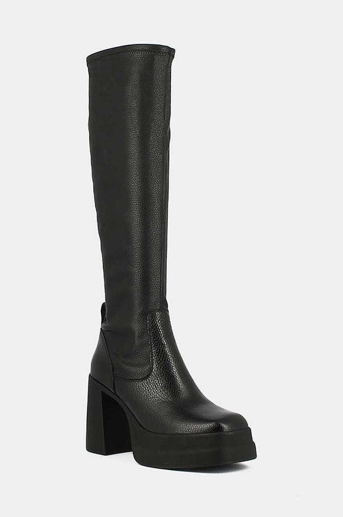 Kozačky Jonak PAILLE CUIR GR/ STRETCH 3300014 černá AW23