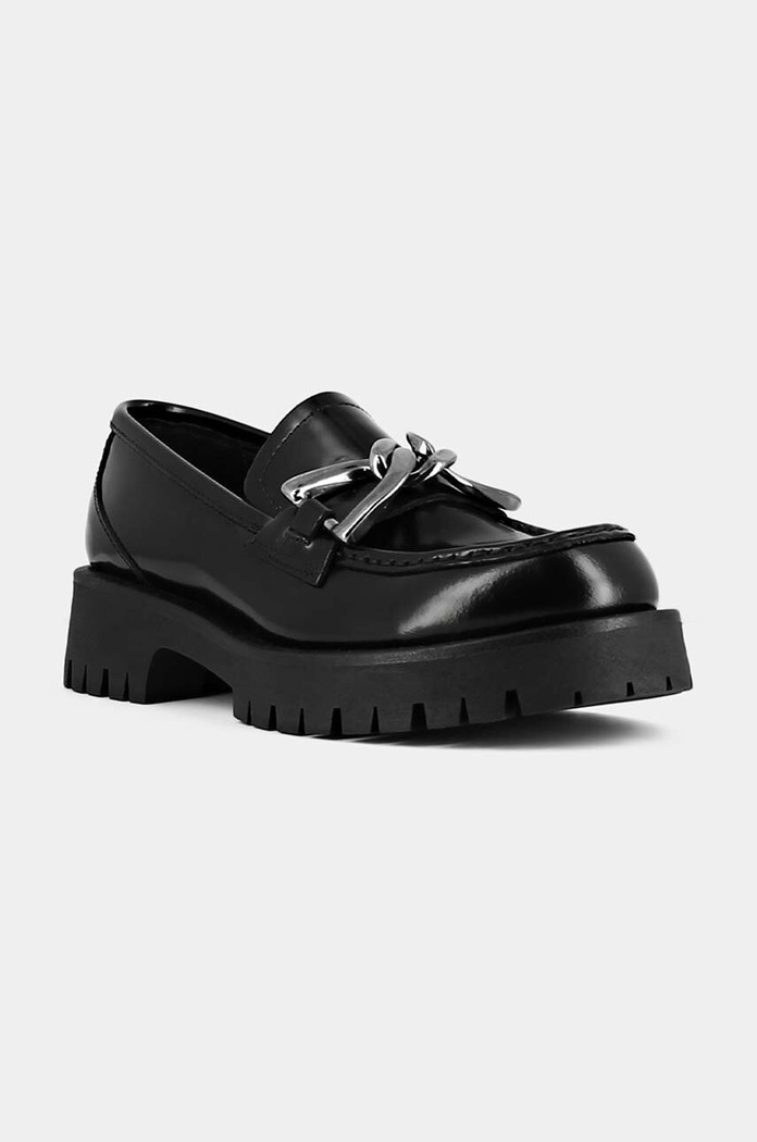 Δερμάτινα μοκασίνια Jonak ROSE CUIR GLACE 3300111 μαύρο AW23