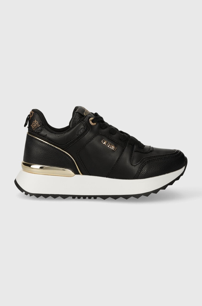 Tenisky Guess KADDY imitácia kože čierna FL8DDY.ELE12.BLACK