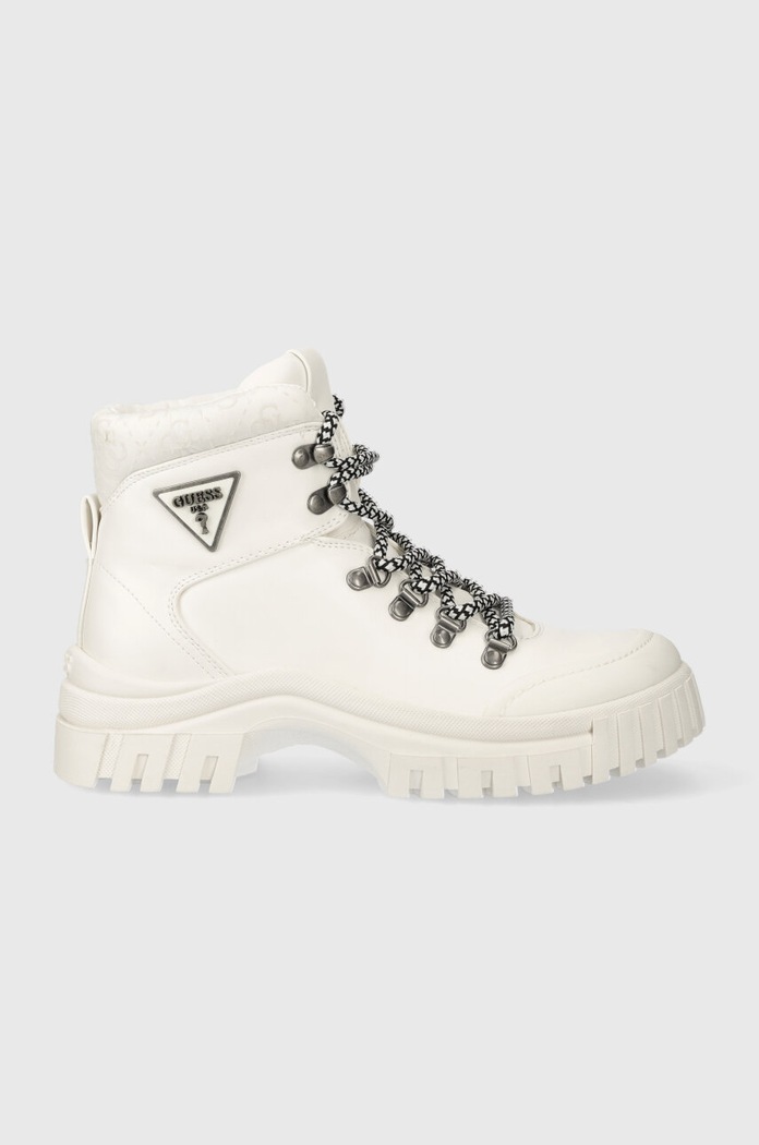 Farmářky Guess LOFIRA textilní bílá FL8LOF.ELE12.WHITE