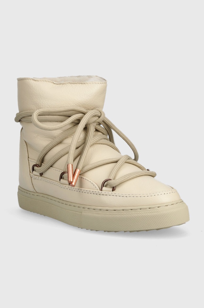Кожаные сапоги Inuikii FULL LEATHER 1001.003.0251.111 бежевый AW25