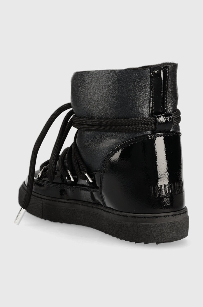 Cipők Inuikii bőr hótaposó GLOSS 75202.007.Black fekete