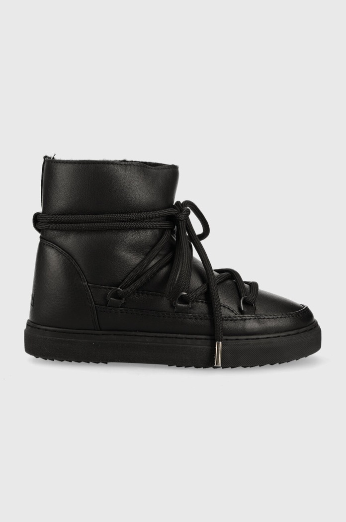 Шкіряні чоботи Inuikii FULL LEATHER пласка чорний 1001.003.0251.000