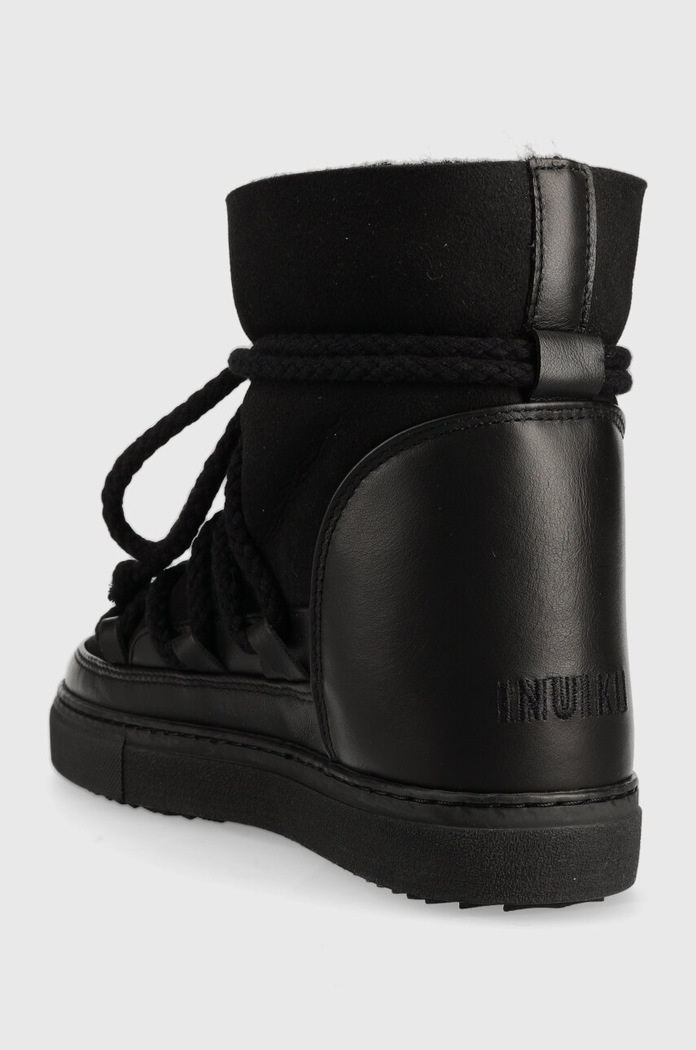 Obuća Kožne cipele za snijeg Inuikii CLASSIC WEDGE 75203.005.Black crna