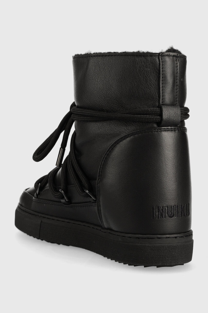 Взуття Шкіряні чоботи Inuikii FULL LEATHER WEDGE 1001.004.0091.000 чорний