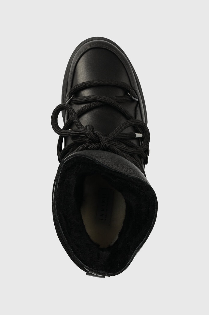 Шкіряні чоботи Inuikii FULL LEATHER WEDGE чорний 1001.004.0091.000