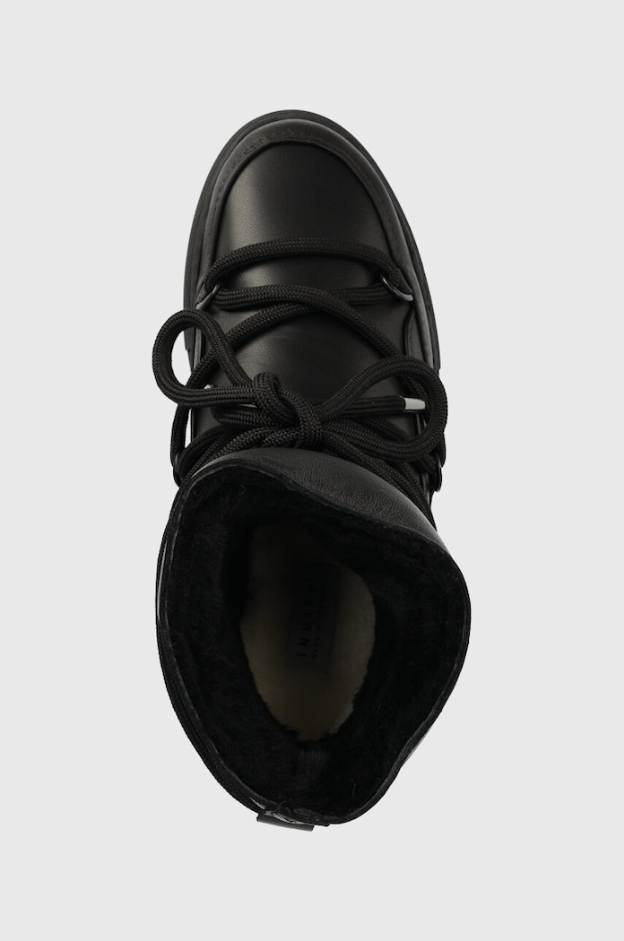 Шкіряні чоботи Inuikii FULL LEATHER WEDGE чорний 1001.004.0091.000