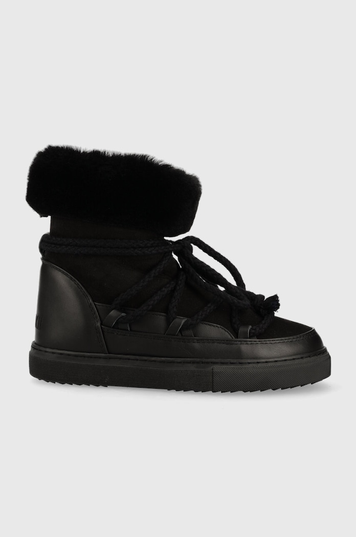 Kožené snehule Inuikii Classic High usňová koža čierna 75207.005.Black