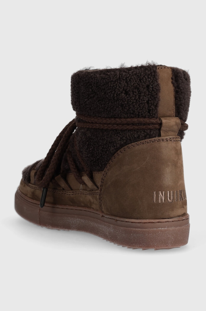 Încălțăminte Inuikii cizme de zapada din piele intoarsa CURLY 75102.016.DBrown maro
