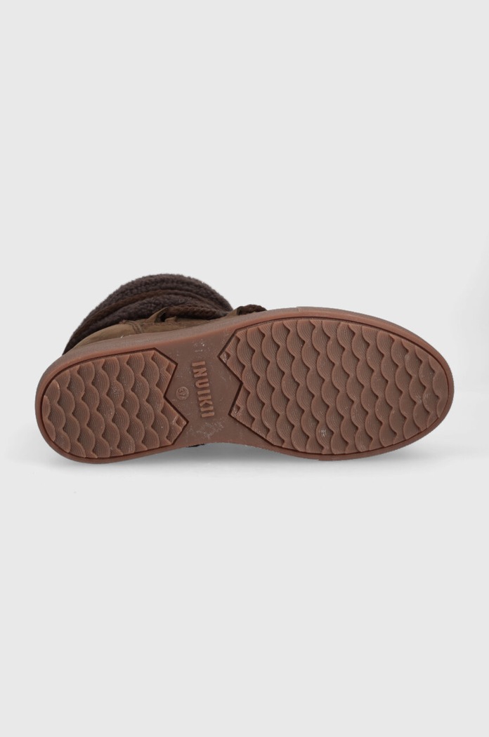 Inuikii cizme de zapada din piele intoarsa CURLY 75102.016.DBrown maro