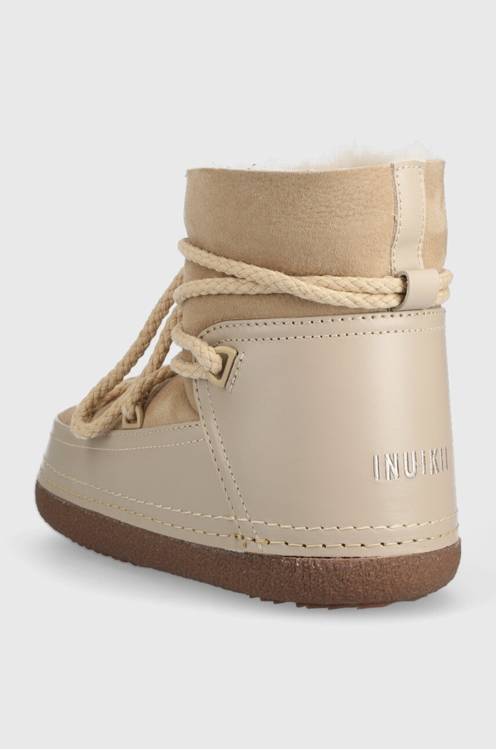 Kožené snehule Inuikii CLASSIC 1002.003.0021.250 béžová AW25
