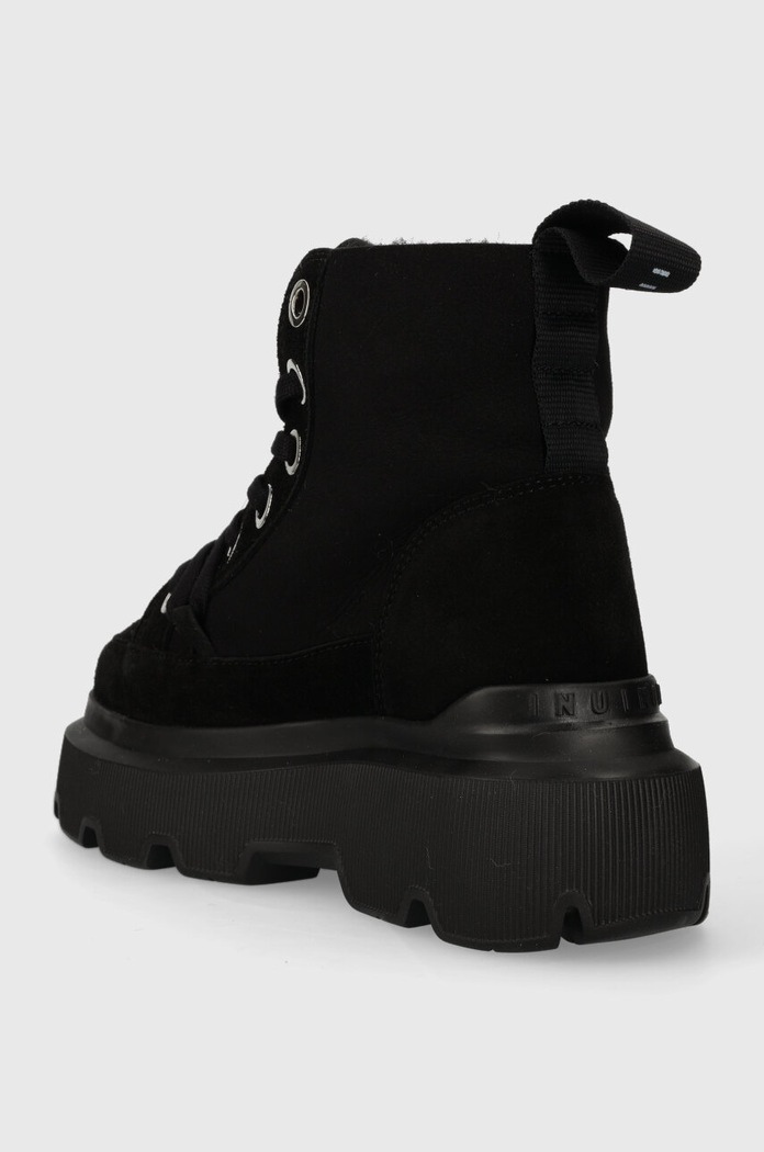 Obuwie Inuikii śniegowce zamszowe Matilda Shearling 1002.002.0011.000 czarny