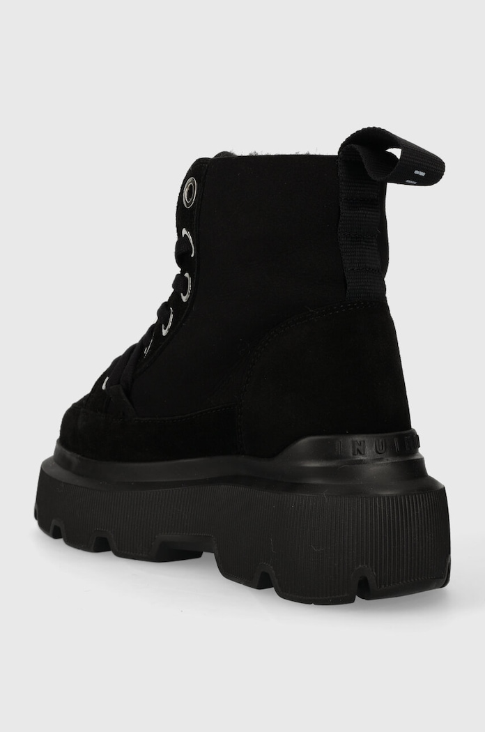 Obuwie Inuikii śniegowce zamszowe Matilda Shearling 1002.002.0011.000 czarny
