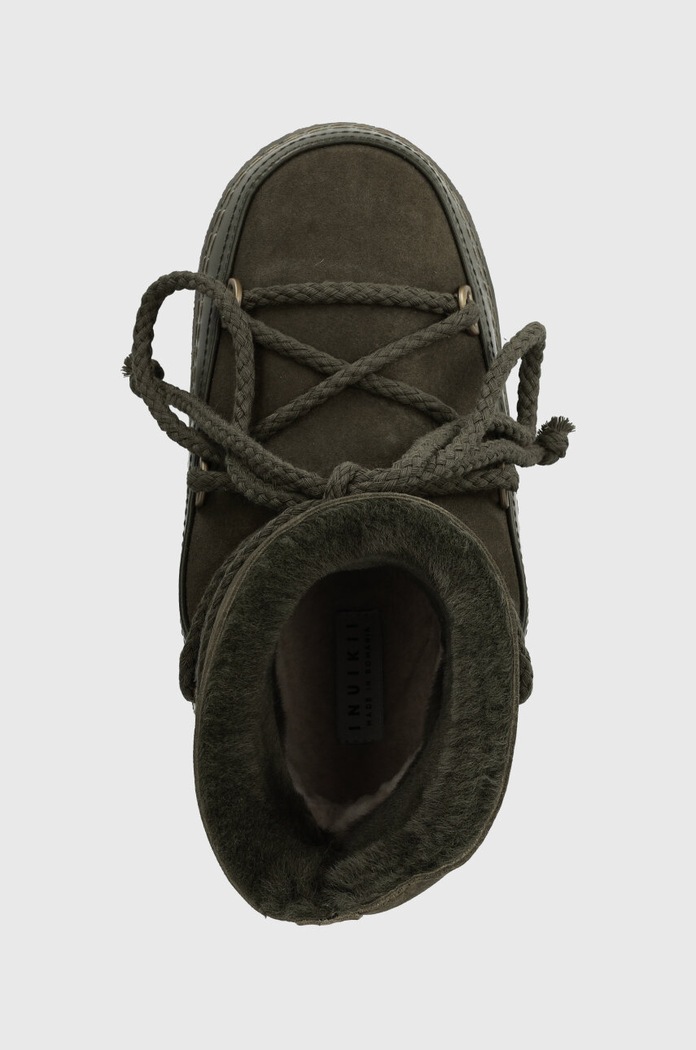 Kožne cipele za snijeg Inuikii Classic zelena 75101.007.Olive