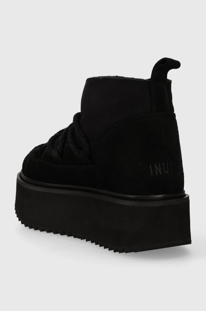 Obuv Semišové snehule Inuikii Classic Low Platform 75104.105.Black čierna