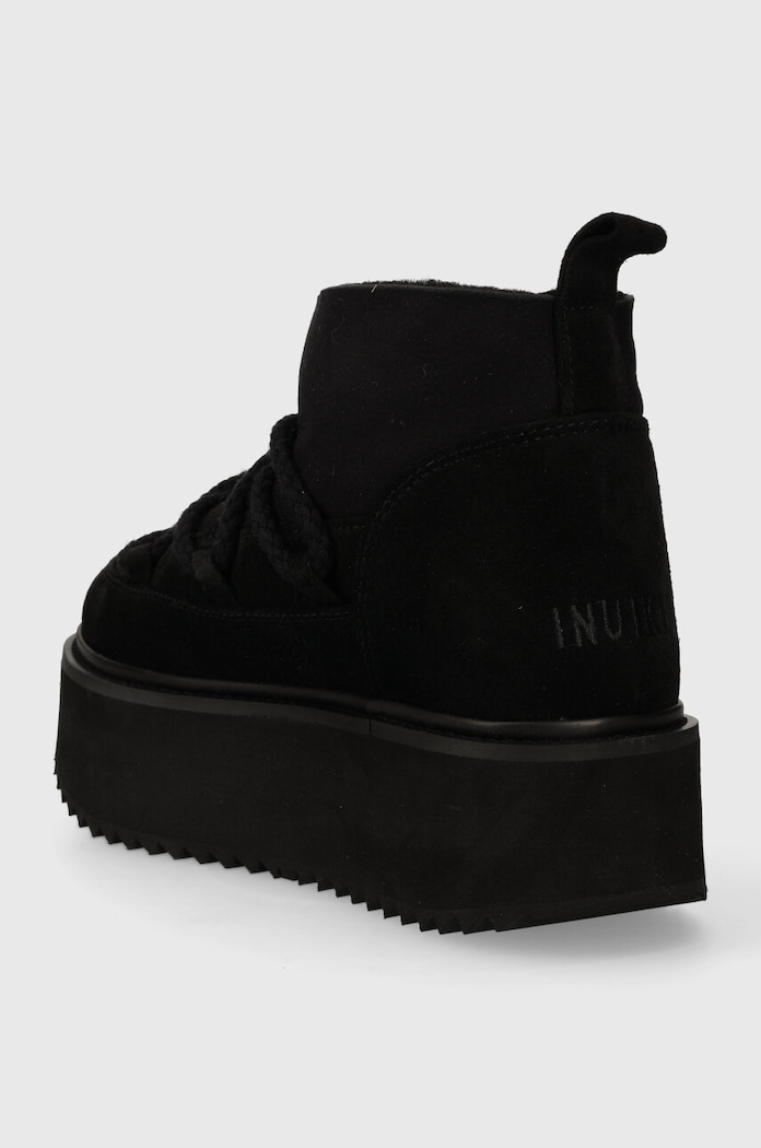 Obuv Semišové snehule Inuikii Classic Low Platform 75104.105.Black čierna
