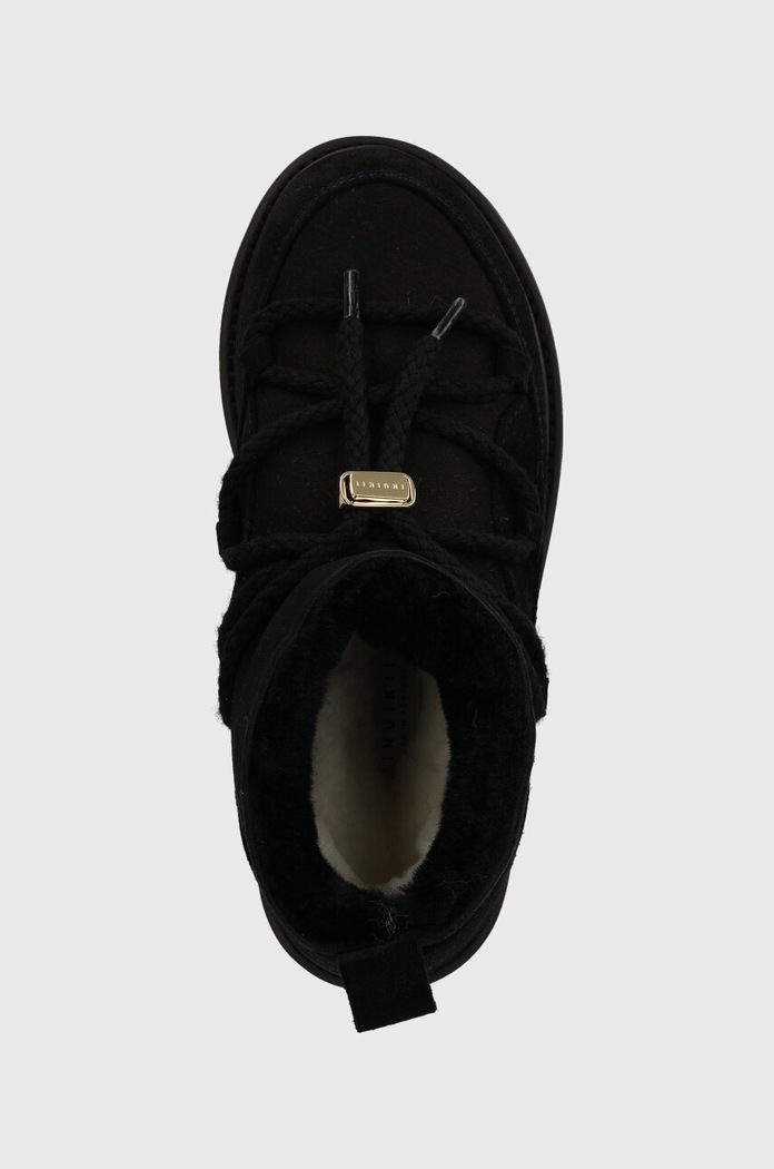 Semišové snehule Inuikii Classic Low Platform čierna 75104.105.Black
