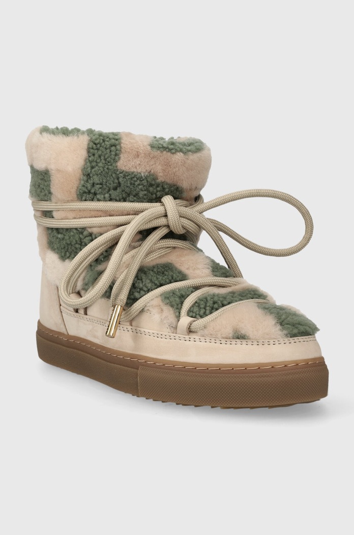 Inuikii śniegowce Shearling Zigzag 75202.090.Green beżowy AW23