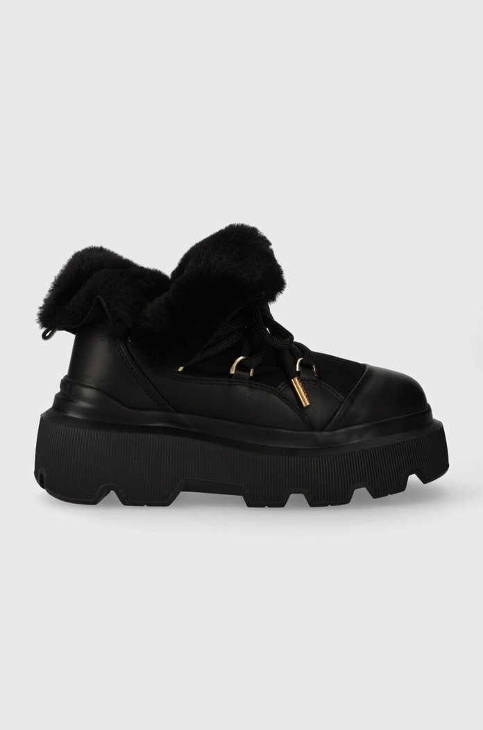 Inuikii śniegowce skórzane Endurance Trekking skóra zamszowa czarny 75202.112.Black