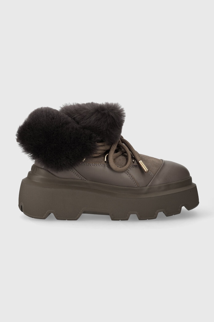 Inuikii bocanci de piele Endurance Trekking izolat maro 75202.112.Taupe