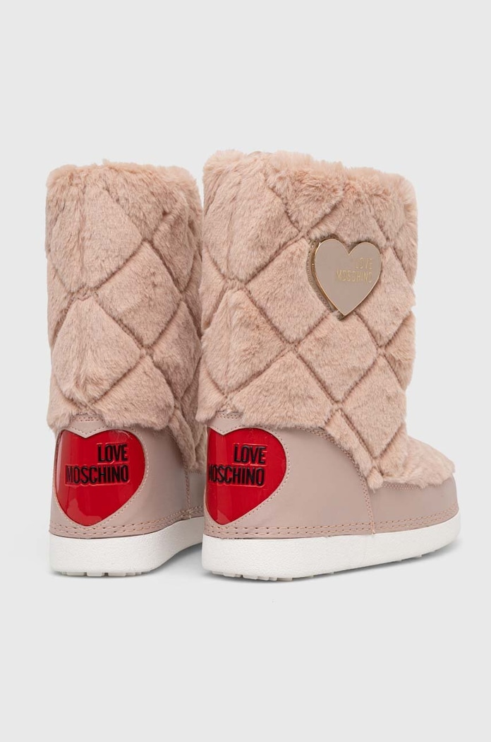 Boty Sněhule Love Moschino SKIBOOT20 JA24172G0HJW0601 béžová