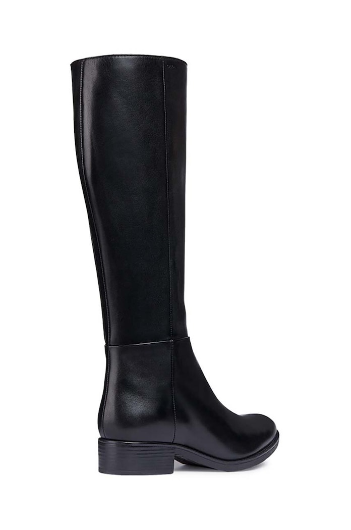 Geox bőr hosszú szárú csizma D FELICITY D D84G1D.00043.C9999 fekete
