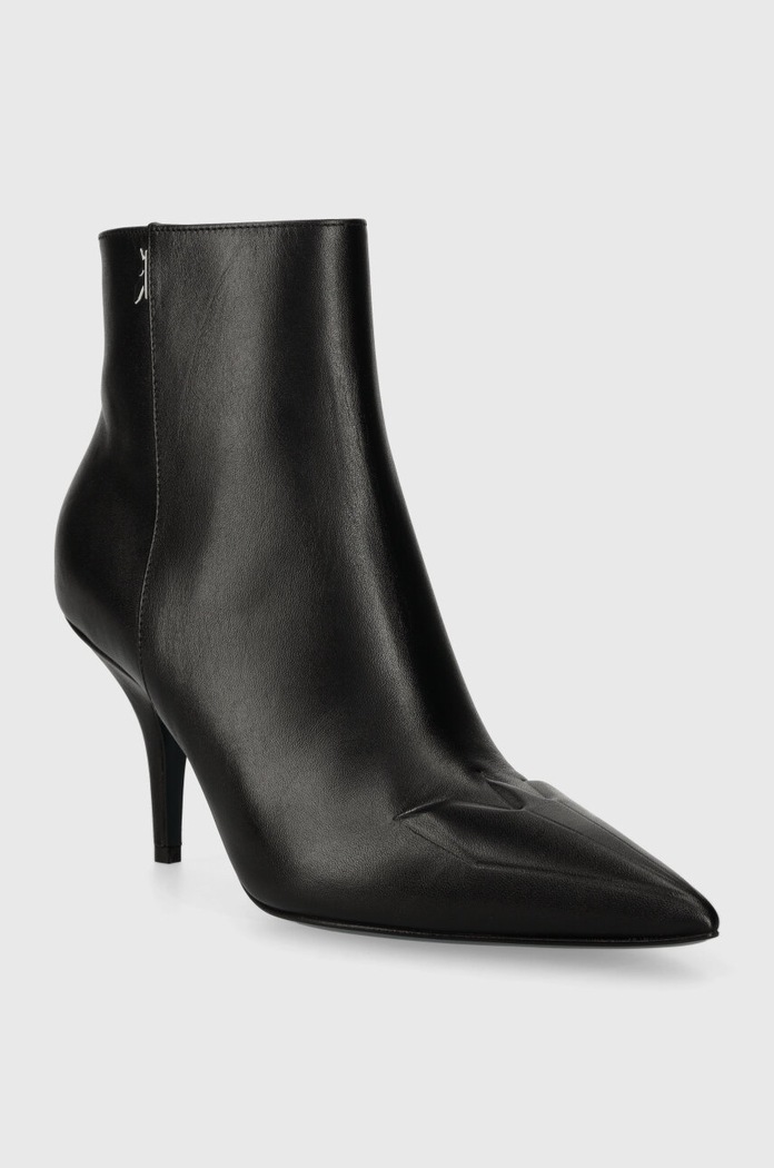 Patrizia Pepe stivaletti alla caviglia in pelle 2Y0010.L048.K103 nero AW23