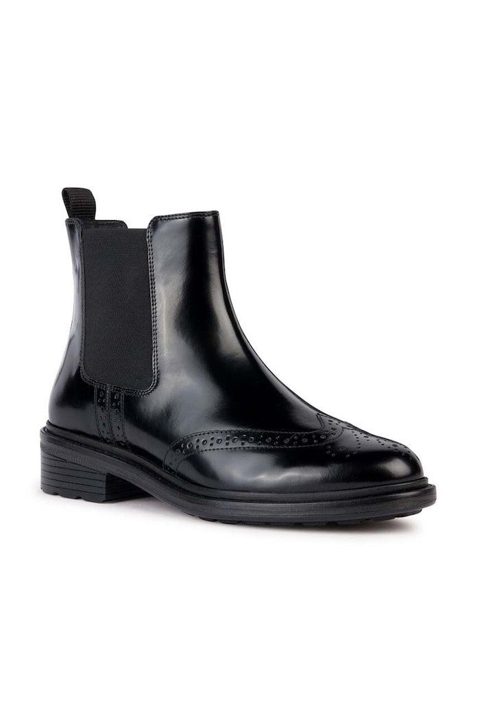 Kožne gležnjače Geox D WALK PLEASURE D36TGD.00038.C9999 crna AW24