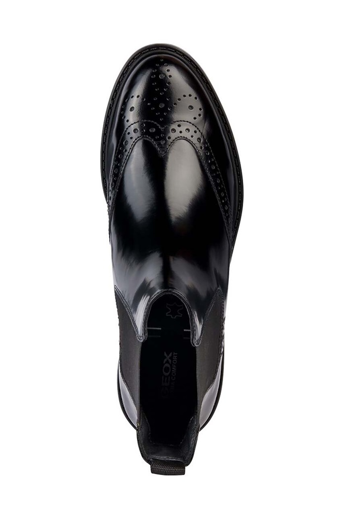 Kožne gležnjače Geox D WALK PLEASURE D36TGD.00038.C9999 crna