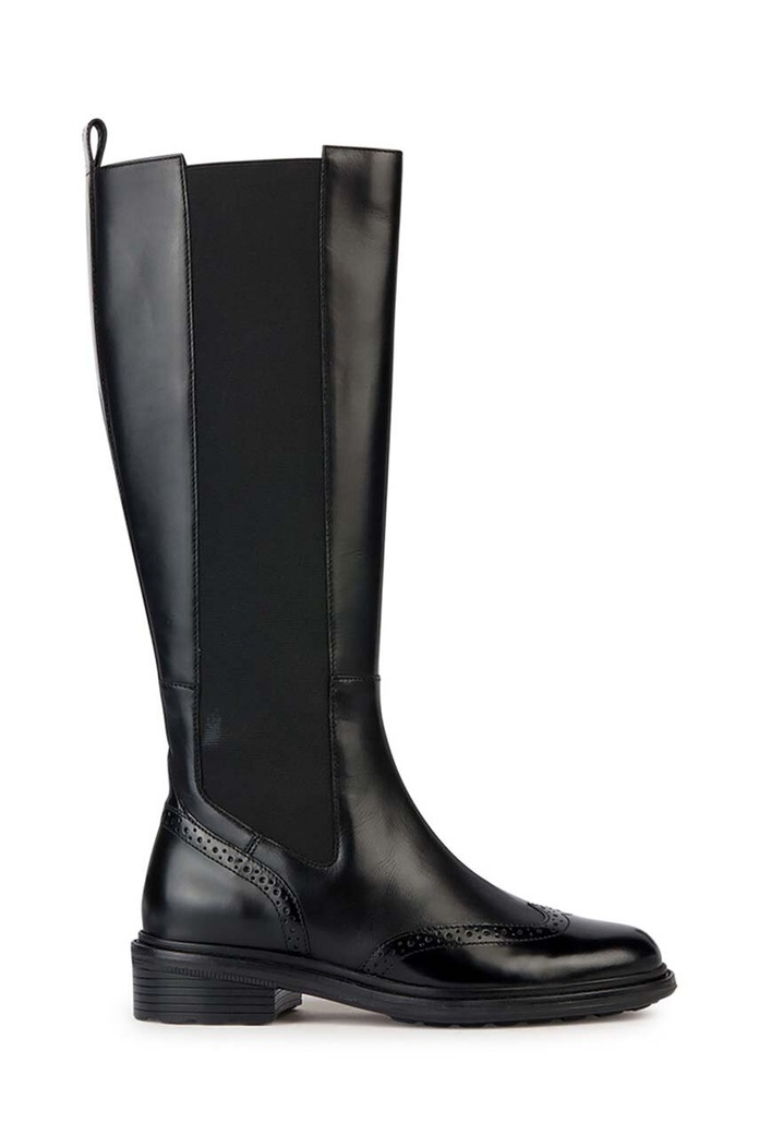 Geox kozaki D WALK PLEASURE H płaski czarny D36TGH.04948.C9999