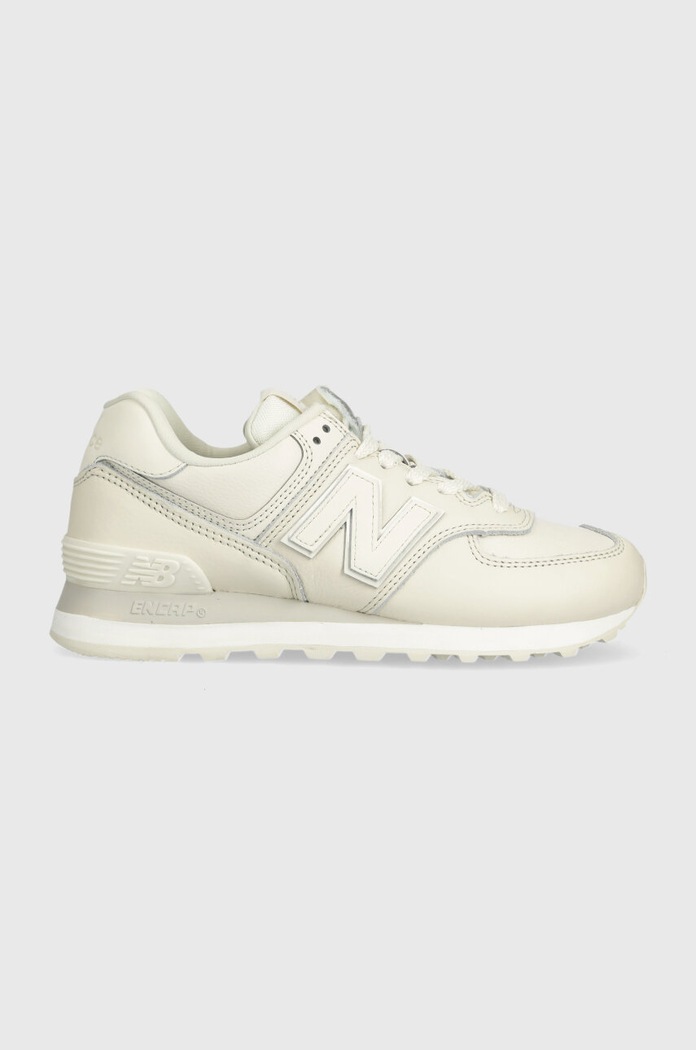 Tenisky New Balance WL574IR2 přírodní kůže béžová WL574IR2