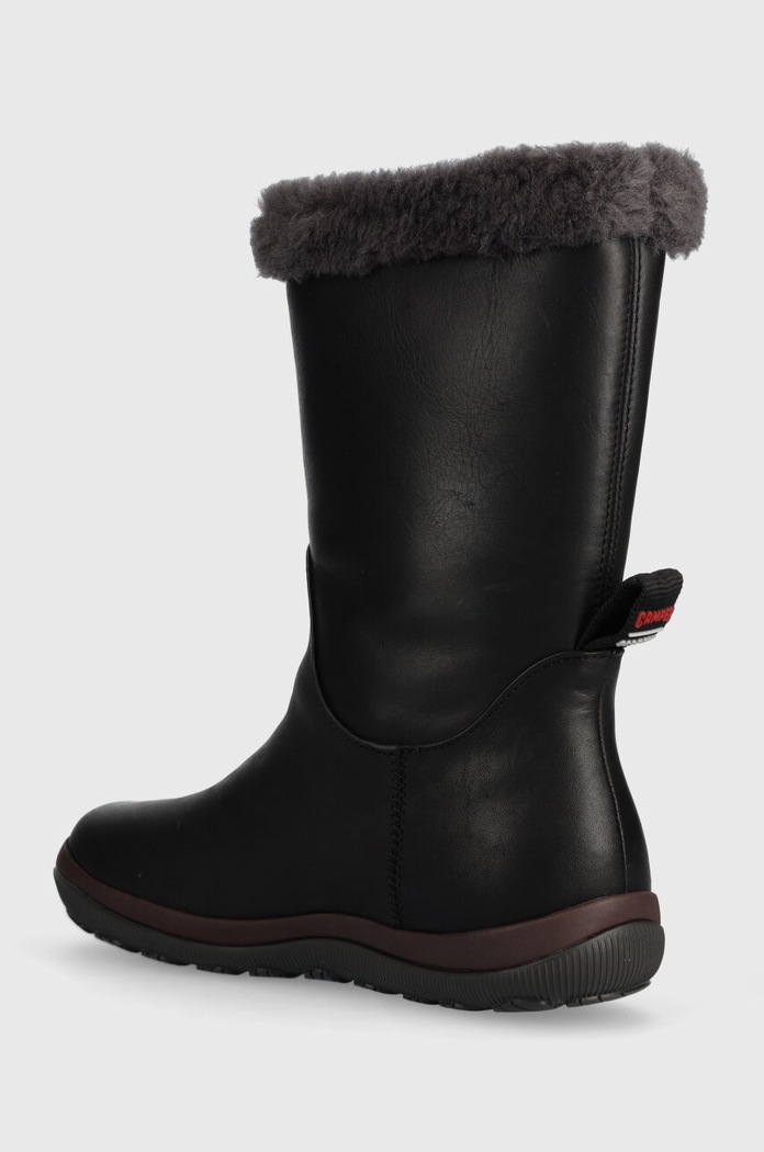 Încălțăminte Camper Ghete de zapada din piele pentru copii Peu Pista GM K400649.003 negru