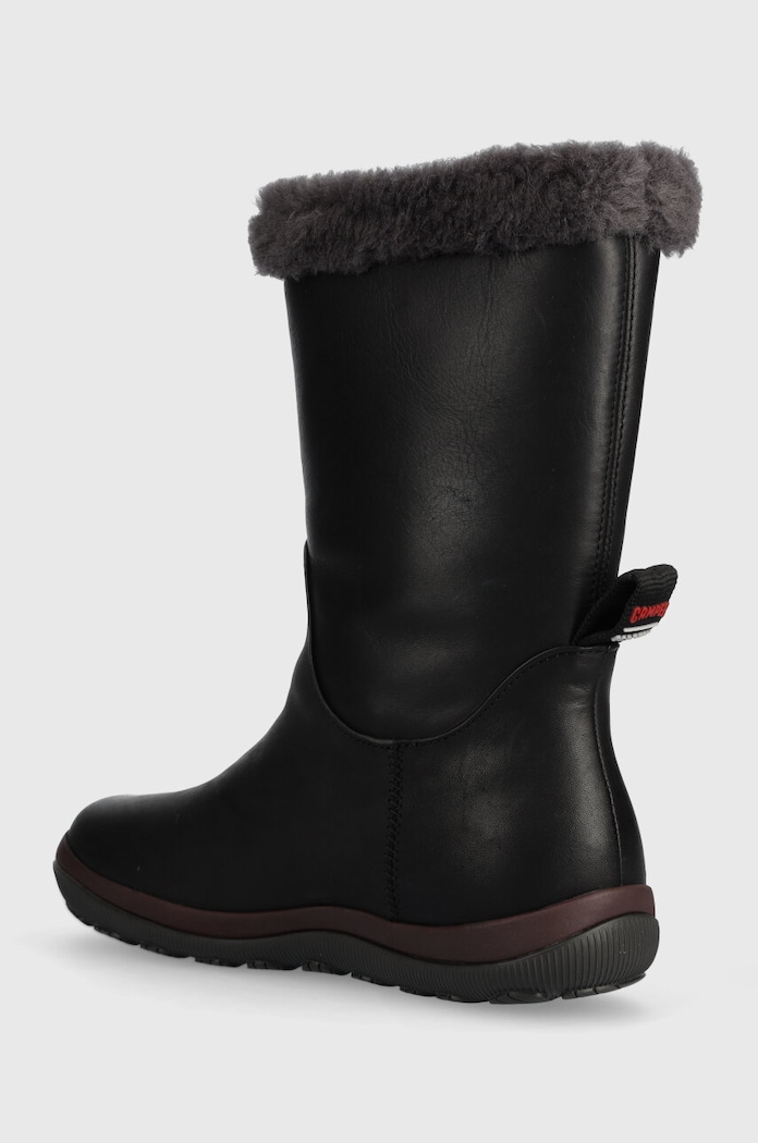 Încălțăminte Camper Ghete de zapada din piele pentru copii Peu Pista GM K400649.003 negru
