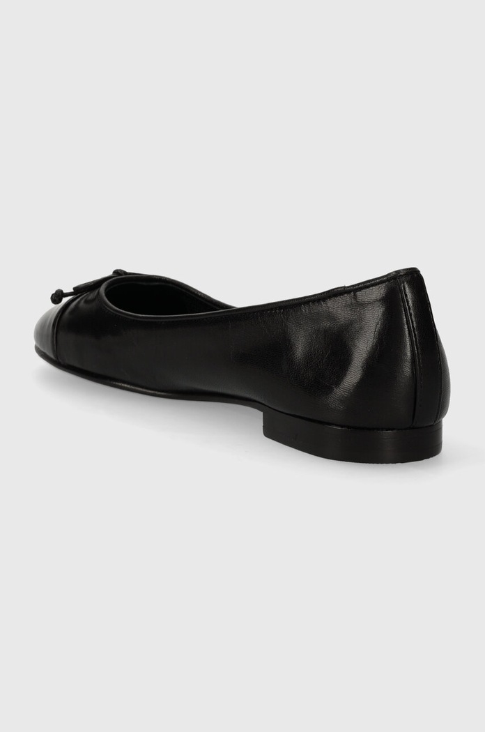 Tory Burch baleriny skórzane CAP-TOE BALLET czarny 154511.004