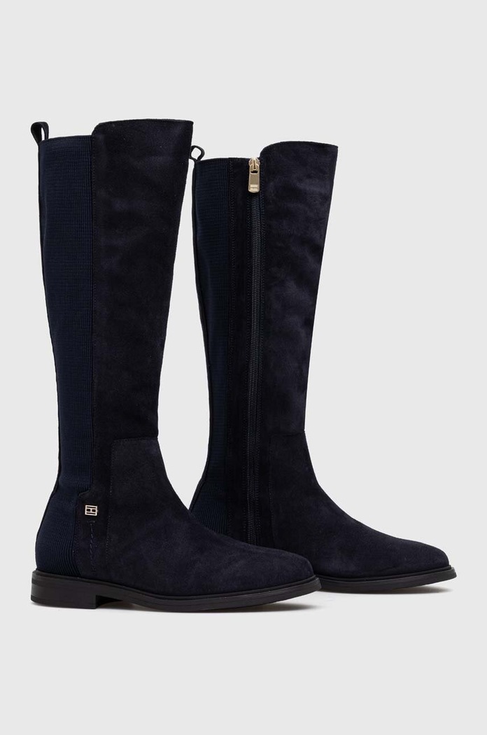 Tommy Hilfiger csizma ESSENTIALS LONGBOOT FW0FW07476 sötétkék AW23