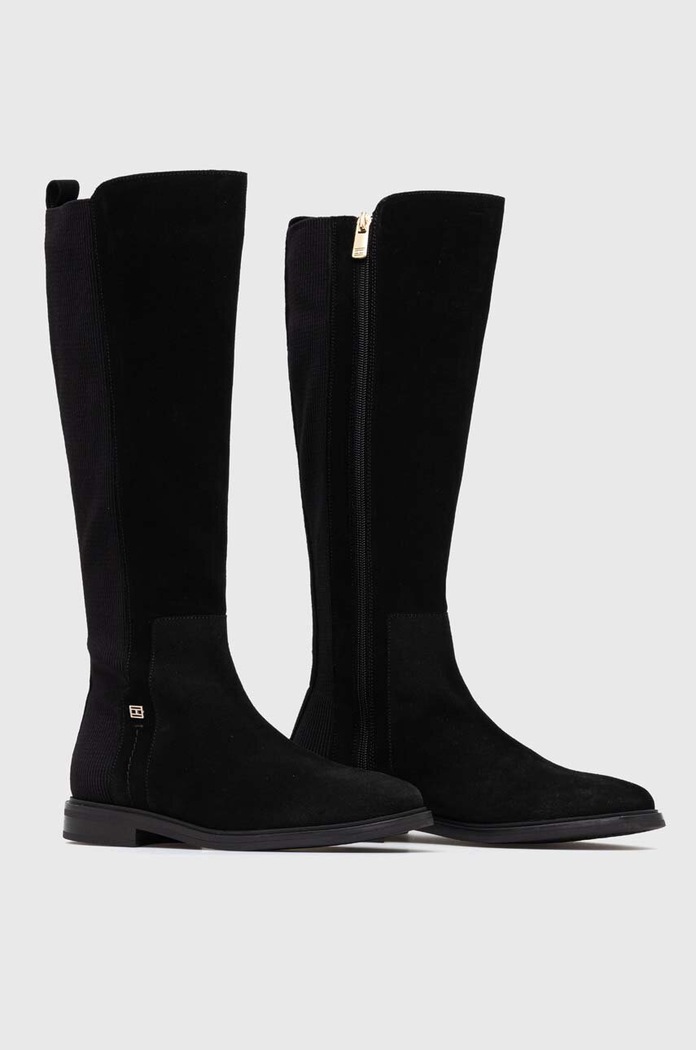 Kozačky Tommy Hilfiger TOMMY ESSENTIALS LONGBOOT FW0FW07476 černá AW23