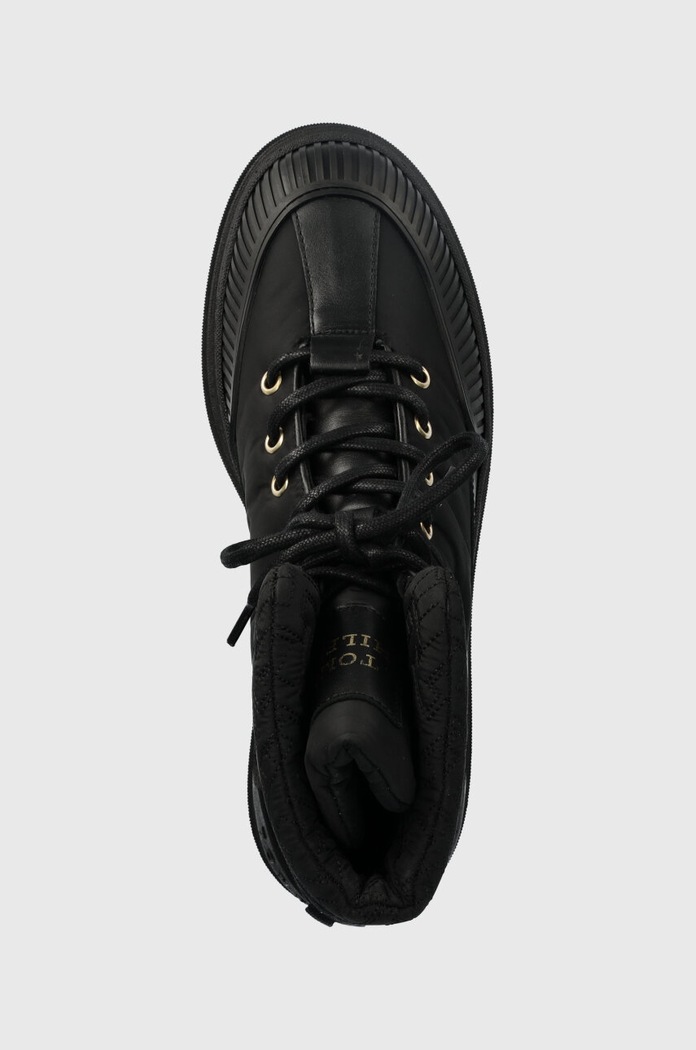 Členkové topánky Tommy Hilfiger TH MONOGRAM OUTDOOR BOOT čierna FW0FW07502