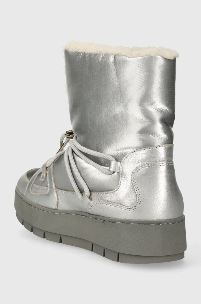 Obuwie Tommy Hilfiger śniegowce TOMMY ESSENTIAL SILVER SNOWBOOT FW0FW07506 srebrny