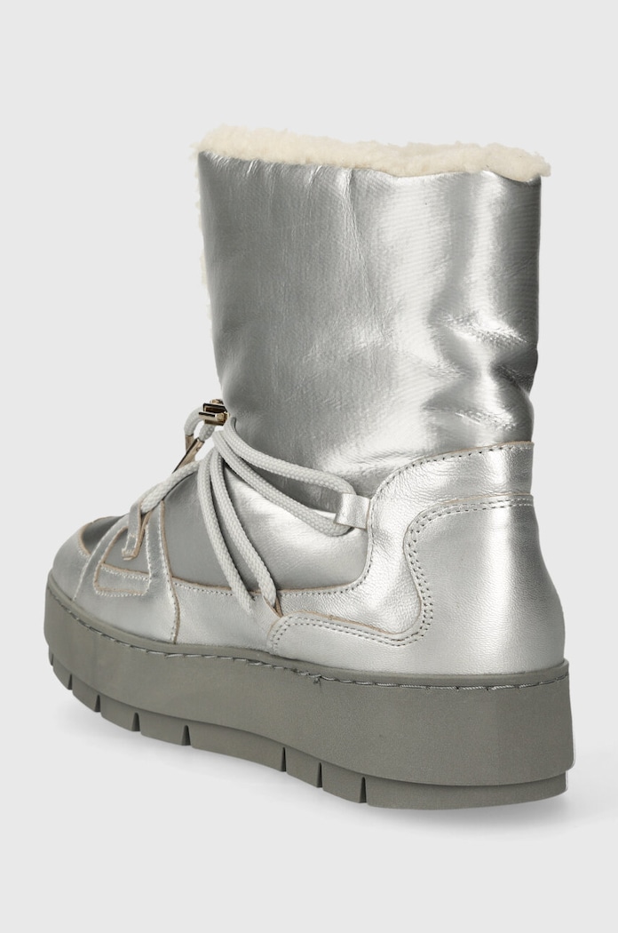 Obuwie Tommy Hilfiger śniegowce TOMMY ESSENTIAL SILVER SNOWBOOT FW0FW07506 srebrny