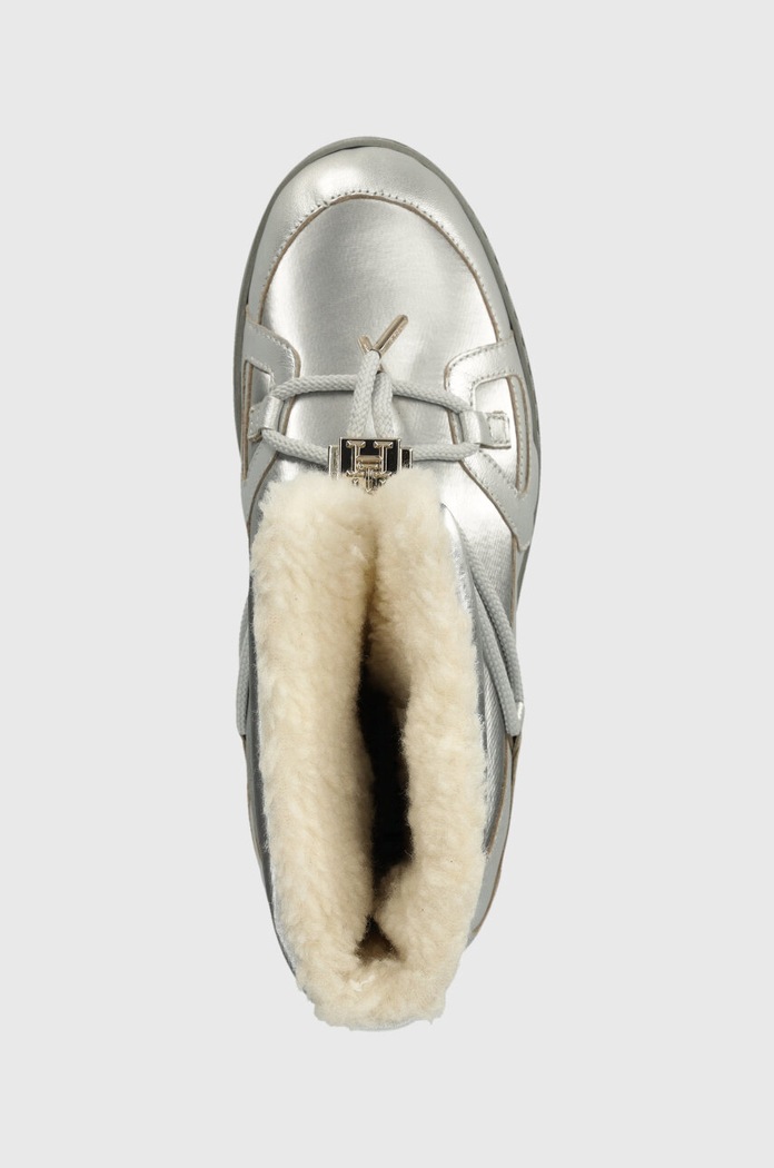 Tommy Hilfiger śniegowce TOMMY ESSENTIAL SILVER SNOWBOOT srebrny FW0FW07506