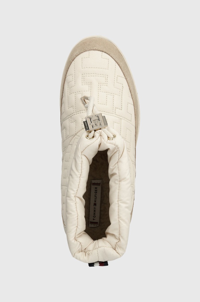 Tommy Hilfiger śniegowce TOMMY MONOGRAM SNOWBOOT beżowy FW0FW07637