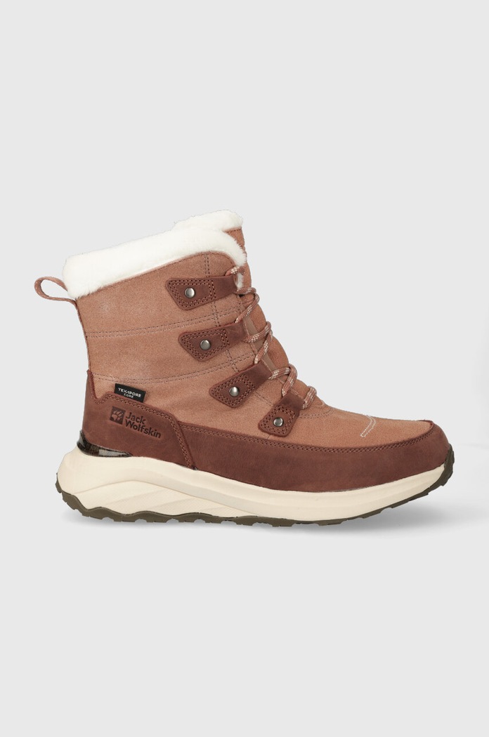 Μπότες χιονιού Jack Wolfskin DROMOVENTURE TEXAPORE υφασμάτινο ροζ 4059851
