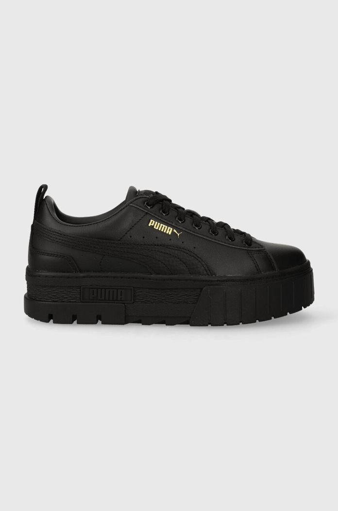 Puma sneakersy skórzane Mayze Classic Wns platforma czarny 38420902