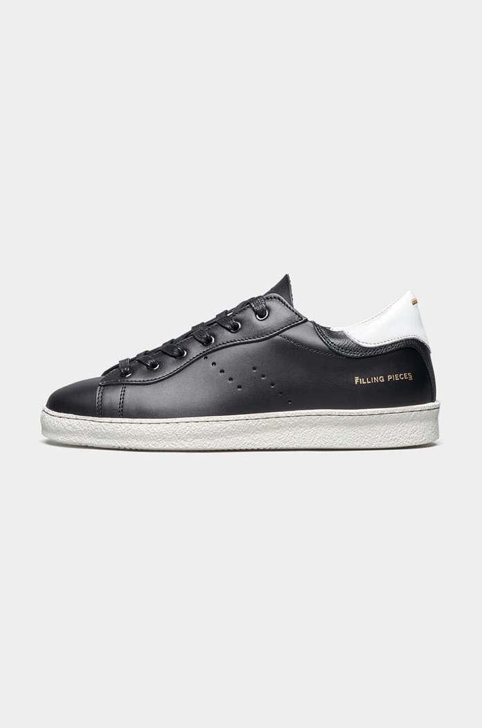 Δερμάτινα sneakers Filling Pieces φλατ μαύρο 71727191861