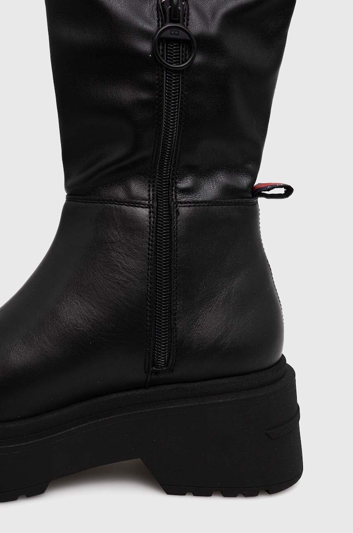Tommy Jeans kozaki TJW OVER THE KNEE BOOTS EN0EN02254 czarny AW23