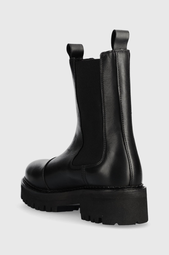 Încălțăminte Tommy Jeans ghete chelsea de piele TJW URBAN CHELSEA EN0EN02298 negru
