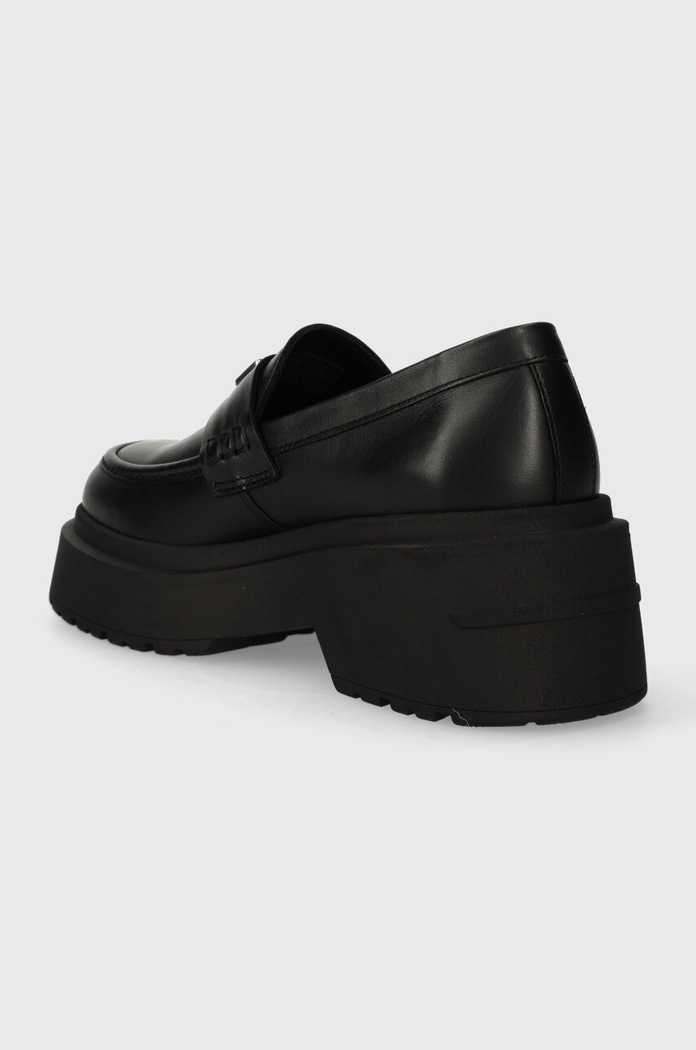 Обувки Кожени мокасини Tommy Jeans TJW CHUNKY LOAFER EN0EN02320 черен